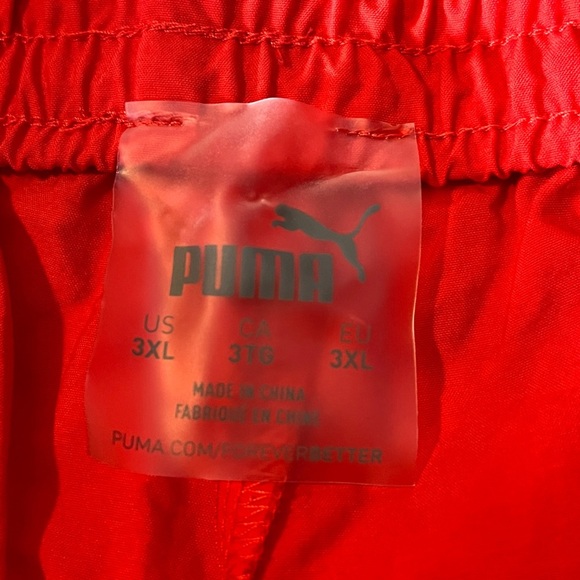 Puma Mens Dream Shake Warm Up Athletic Track Pants Red/ White 3XL - Picture 9 of 11